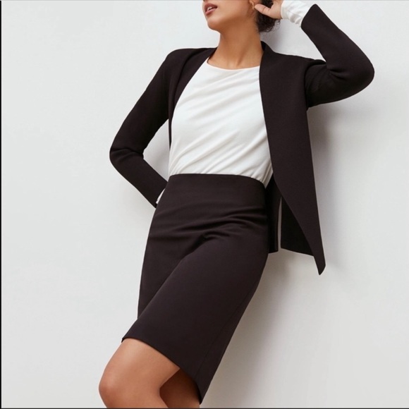 MM LAFLEUR Noho Lined Pencil Skirt in Black Size 0